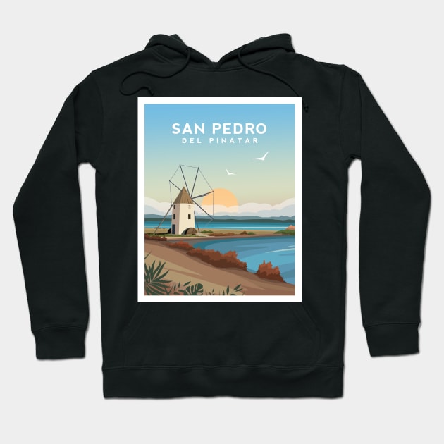 San Pedro Del Pinatar, Murcia, Spain Hoodie by typelab